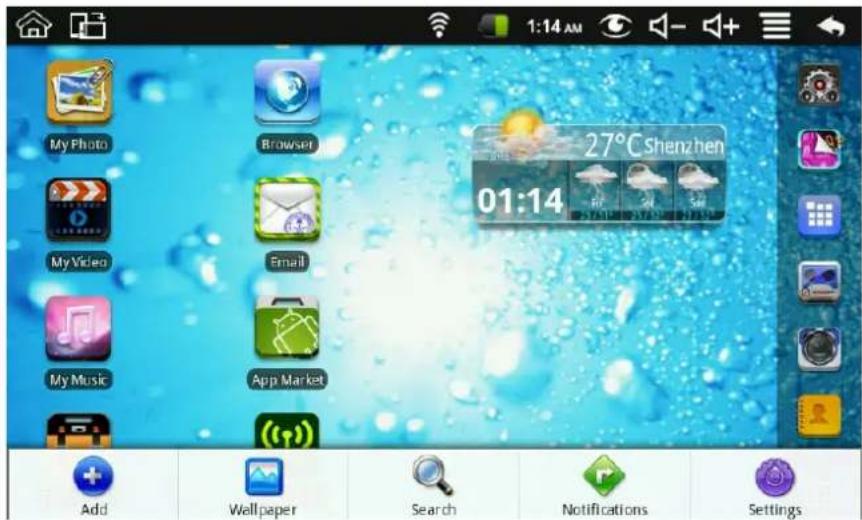 Bluetech MID700GBT001 - Functiemenu van de Desktop - 1