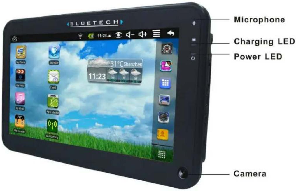 Bluetech MID700GBT001 - Vorderseite: - 1