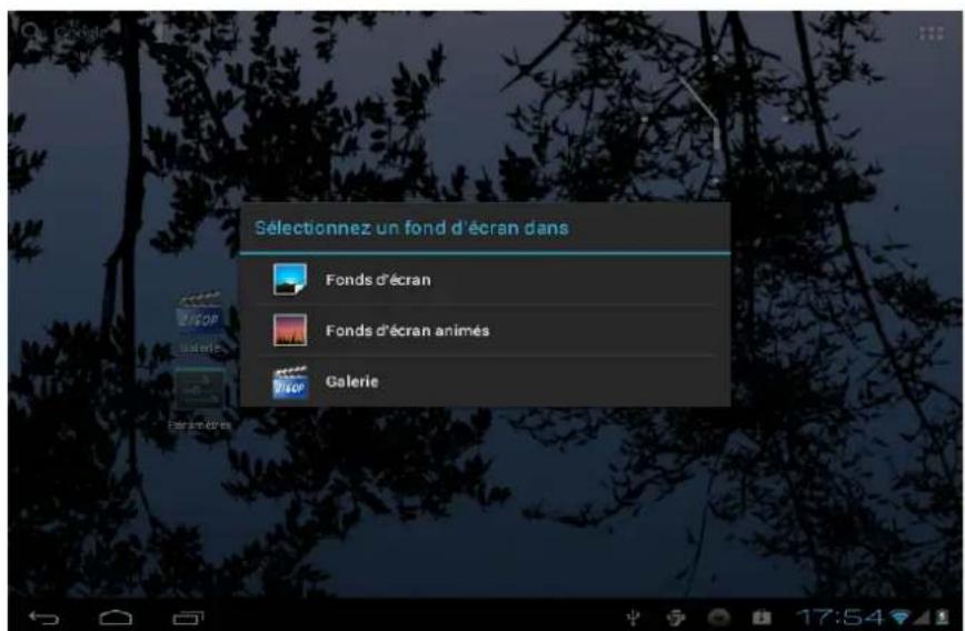 Leotec LPad Space III LETAB703 - Depuis la zone d'applications et de widgets on peut gérer les principales icones de - 2