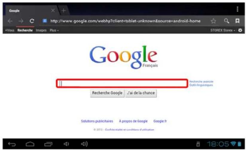 STOREX eZee Tab 10O 10S - SURFING ON INTERNET: - 1