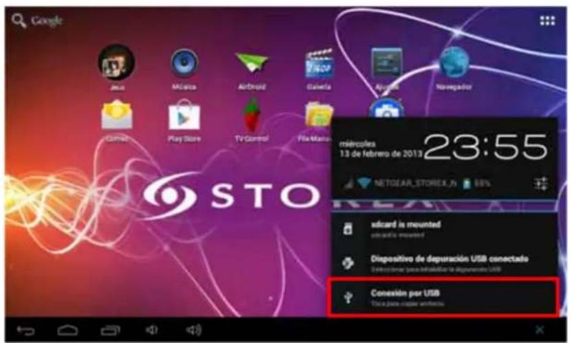 STOREX eZee Tab 97D 11M - CONEXIÓN DE LA TABLET A SU PC - 2