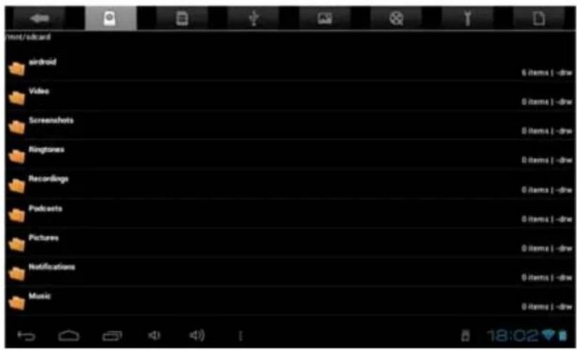 STOREX eZee Tab 710 - FILE MANAGER - 1