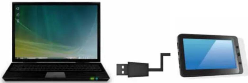 STOREX eZee Tab 710 - CONEXIÓN DE LA TABLET A SU PC - 1