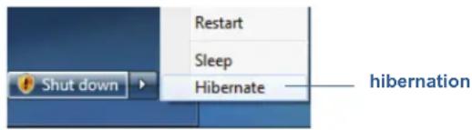 Motion Computing F5v - Mise de la tablette en mode Hibernation - 1
