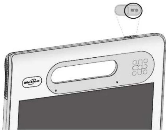 Motion Computing F5v - Pour utiliser le lecteur RFID - 2