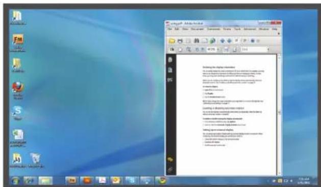 Motion Computing F5v - Affichage miroir - 2