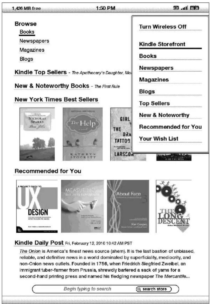 AMAZON Kindle DX (3rd edition) - MENUSTORE - 1
