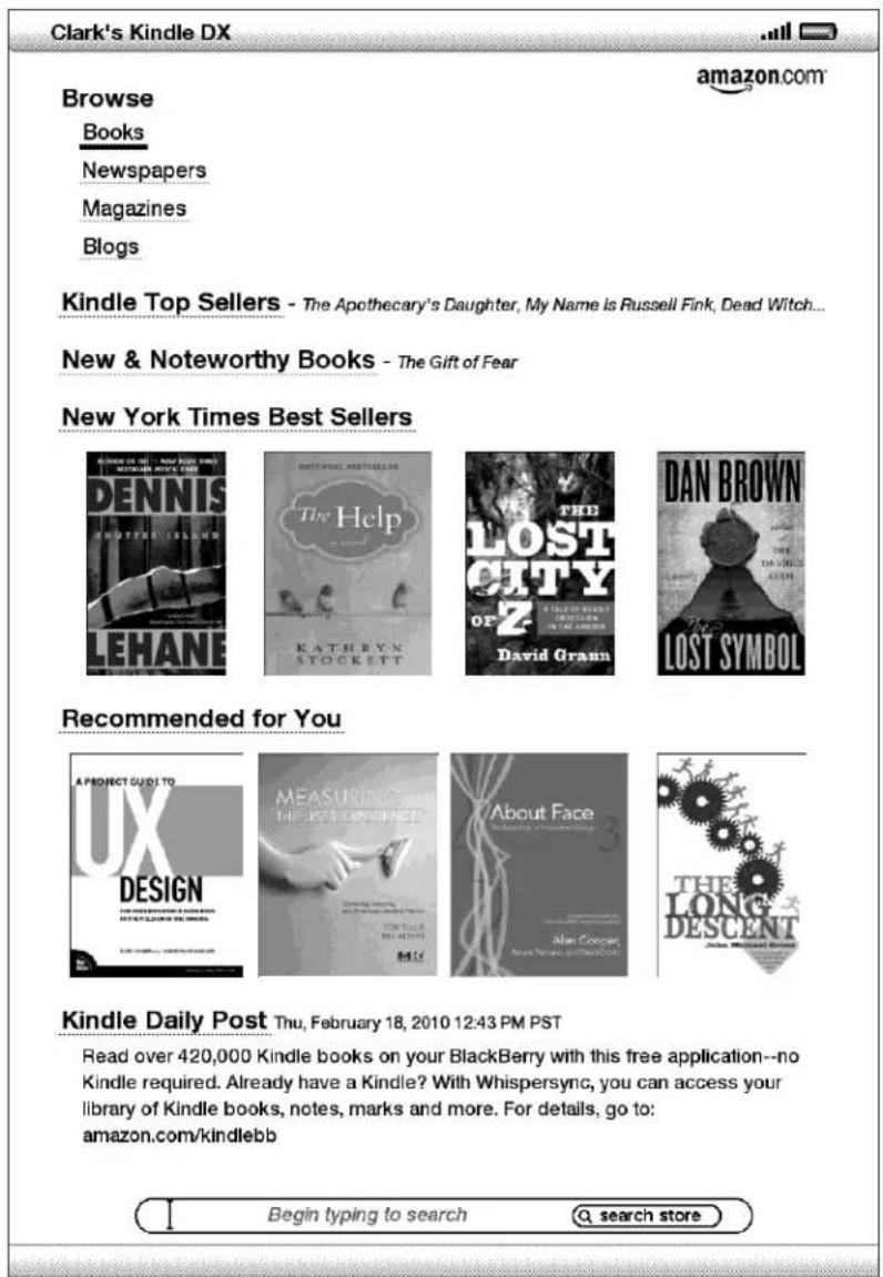 AMAZON Kindle DX (3rd edition) - LA KINDLE STOREFRONT - 1