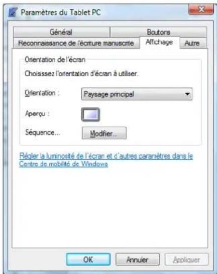 Motion Computing LE1700 - Pour modifier l'ordre de rotation - 1