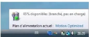 Motion Computing LE1700 - Pour contrôler la charge de la batterie - 1