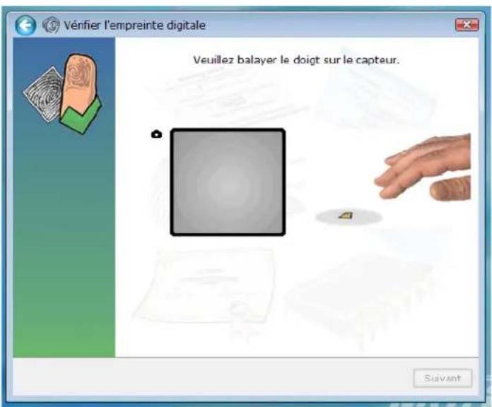 Motion Computing LE1700 - Pour capturer une empreinte - 2