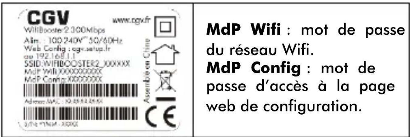 CGV Wifi Booster 2 - Sécurité et mots de passage - 1