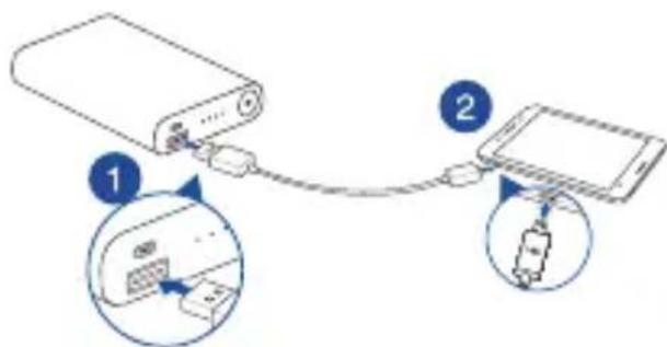 Кнопка питания Порт Micro-USB (вход) 1234 Инды Порт USB (выход)