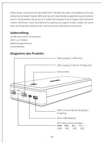 Aukey 26500mAh USBC Power Bank PBY7 - 7