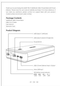 Aukey 26500mAh USBC Power Bank PBY7 - 4