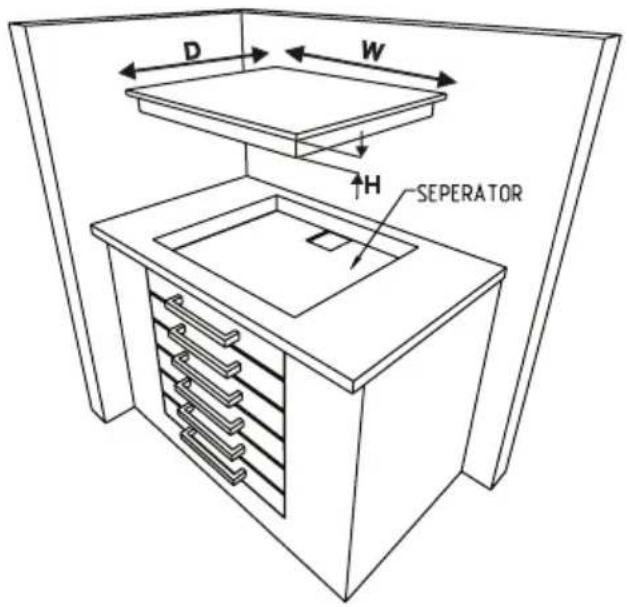 SHARP KH6I19FTPPEU - Installation de la plaque de cuisson dans un plan de travail - 4