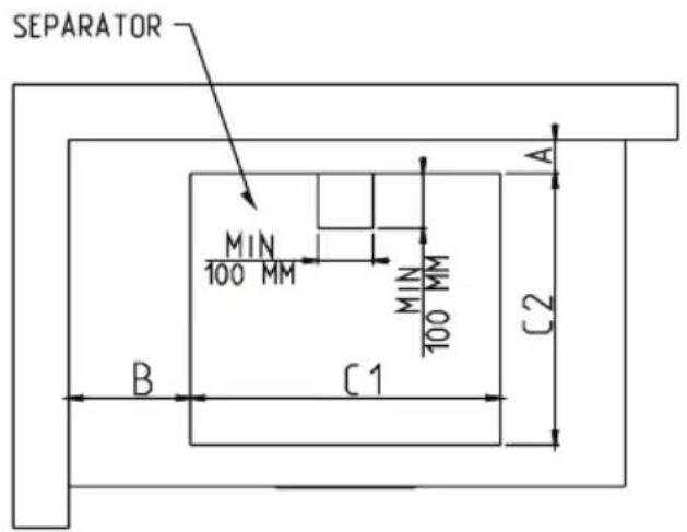 SHARP KH6I19FTPPEU - Fitting the hob into a work surface - 5