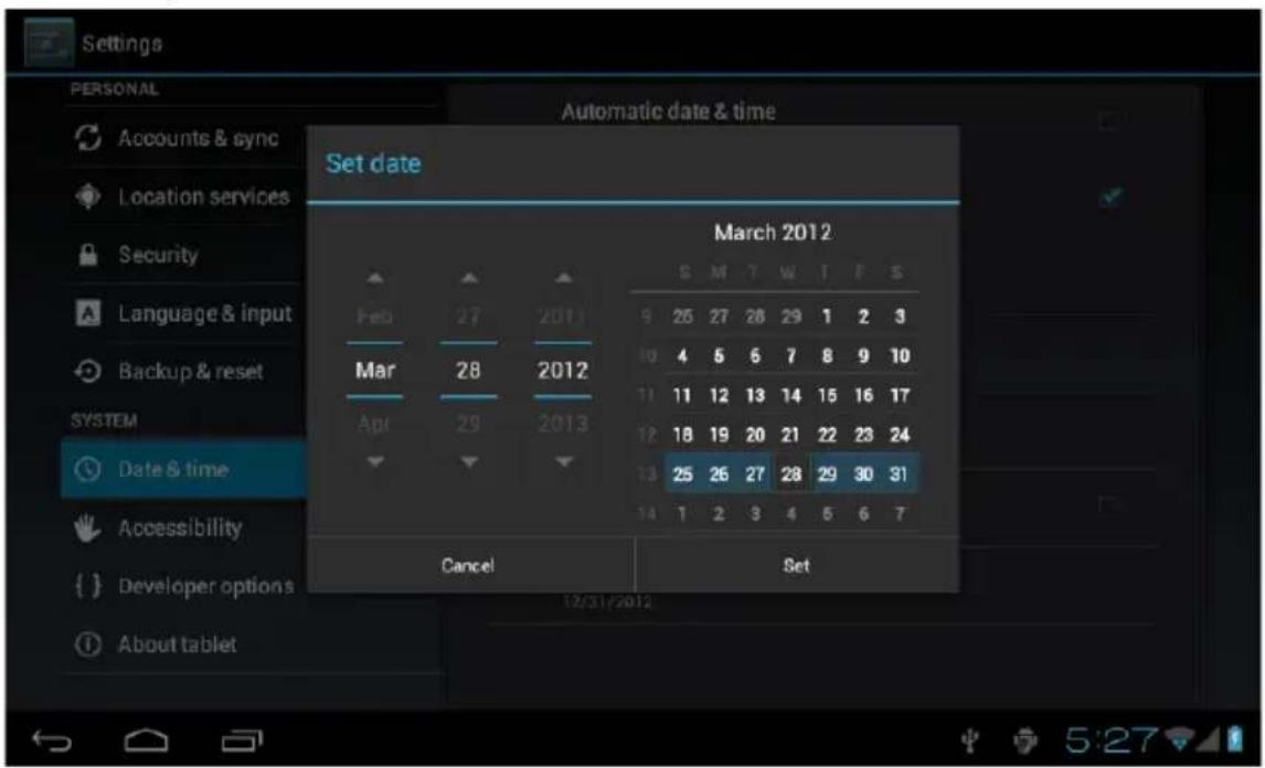 Synchro Digital INOSOP07CAP - Date and time - 1