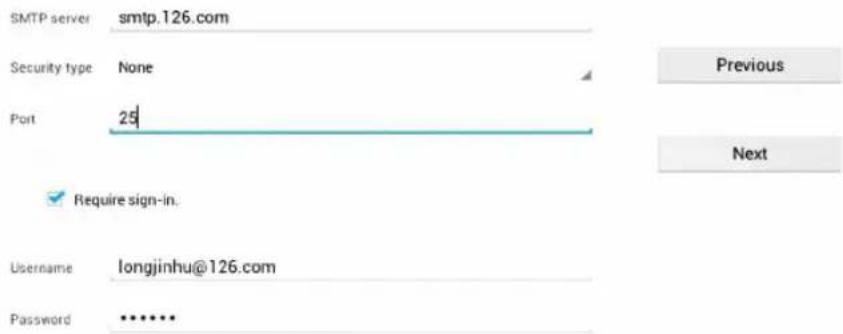 Synchro Digital INOSOP094.0 - Outgoing server settings - 1