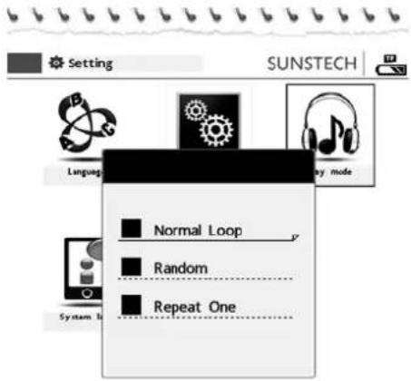 Sunstech EBI4GB2 - Réglage du mode de lecture : - 1