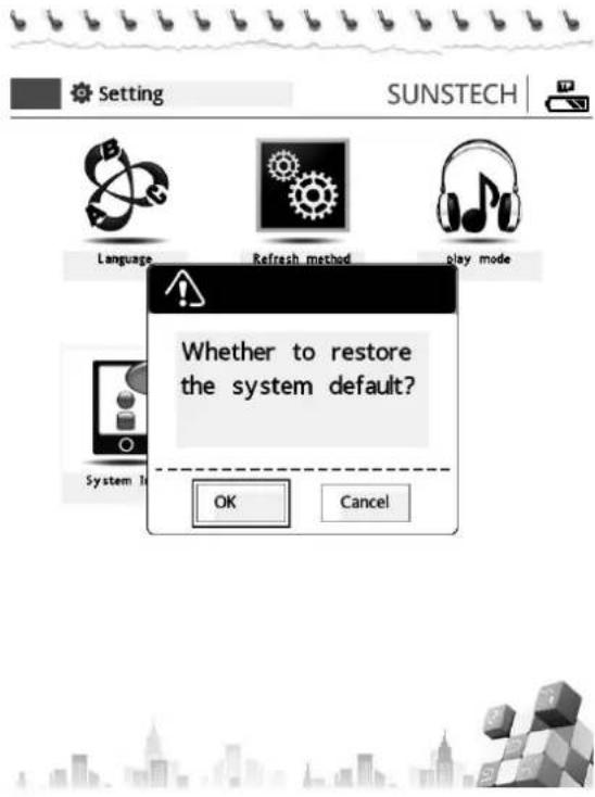Sunstech EBI4GB2 - Restablecer la configuración predeterminada del sistema: - 1