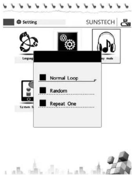 Sunstech EBI4GB2 - Configuración del modo de reproducción: - 1