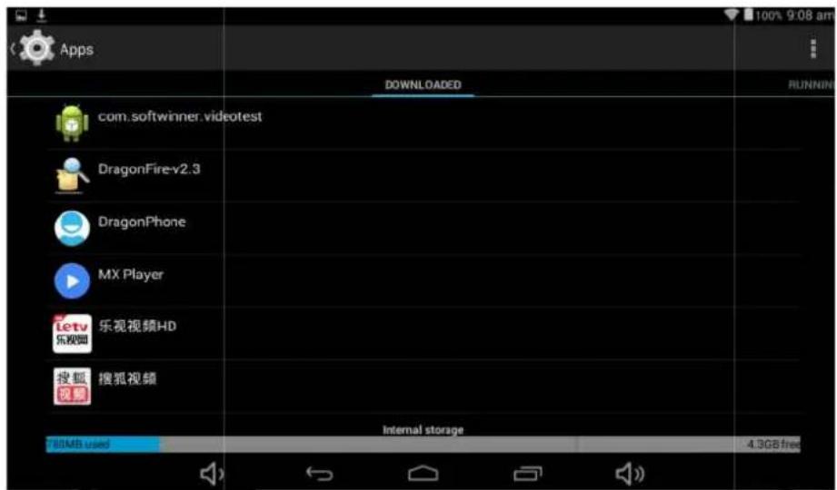 Sunstech Tab 93 QCBT - DÉSINSTALLER UNE APPLICATION APK - 1