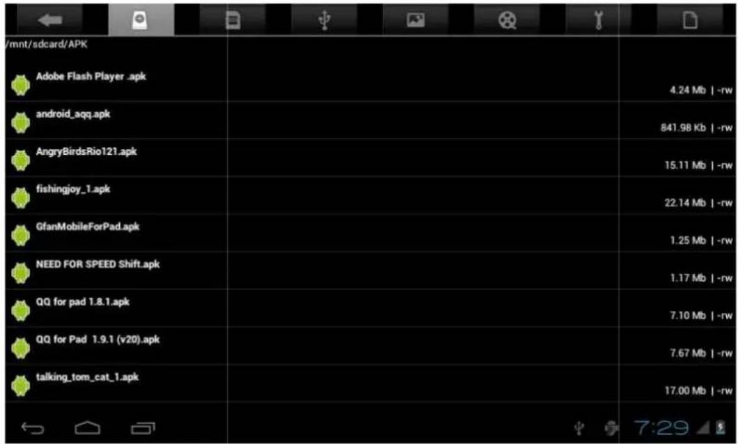 Sunstech Tab 93 QCBT - INSTALLER UNE APPLICATION APK - 1