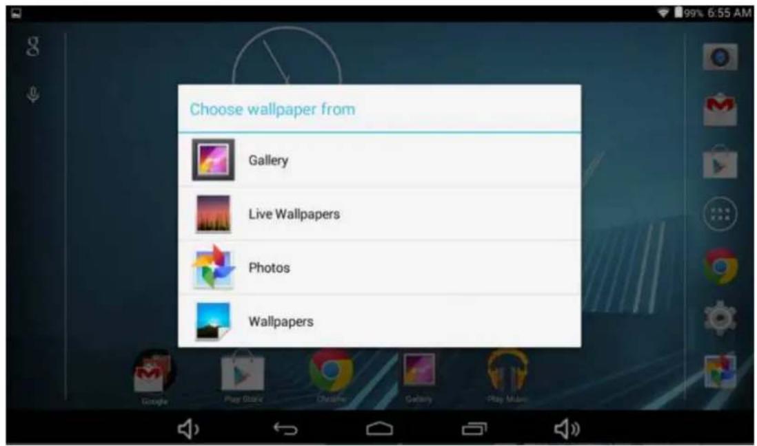 Sunstech Tab 93 QCBT - Mettre un fond d'écran - 1