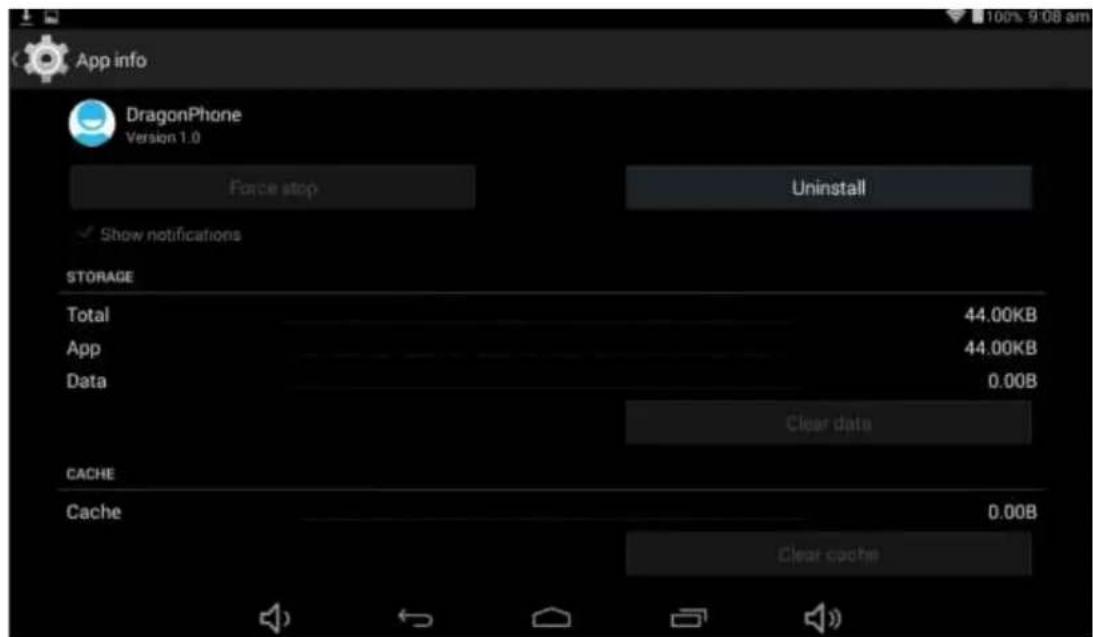 Sunstech Tab 93 QCBT - UNINSTALL APK APPLICATION - 2