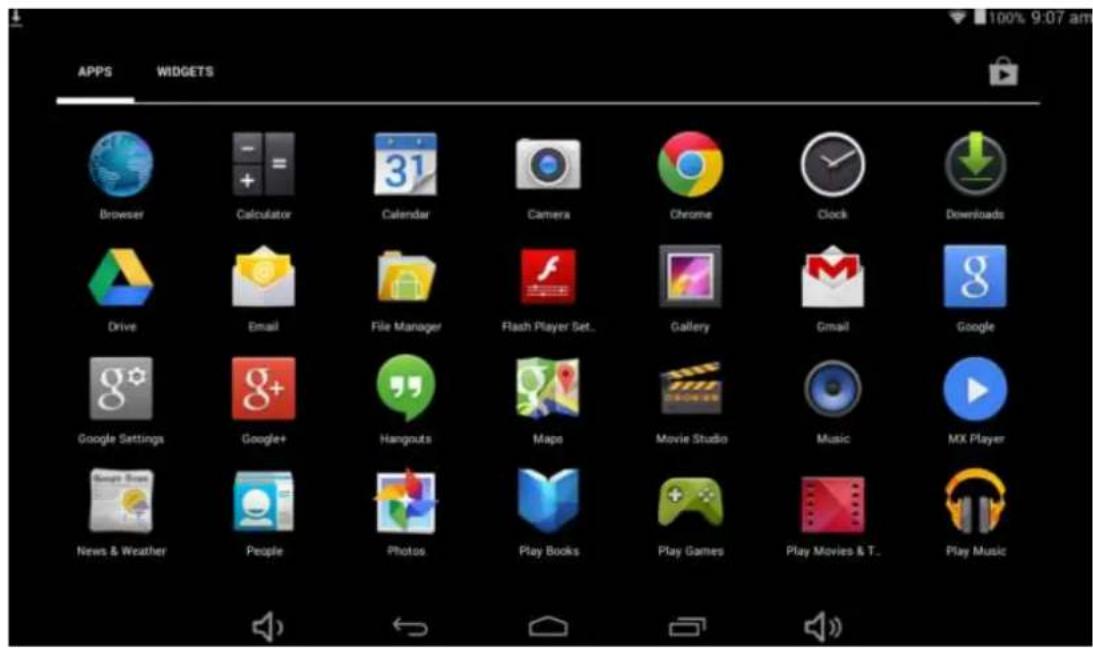 Sunstech Tab 93 QCBT - Visualizar todas las aplicaciones - 1