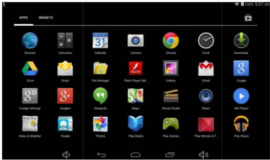Sunstech Tab 93 QCBT - Afficher toutes les applications - 1