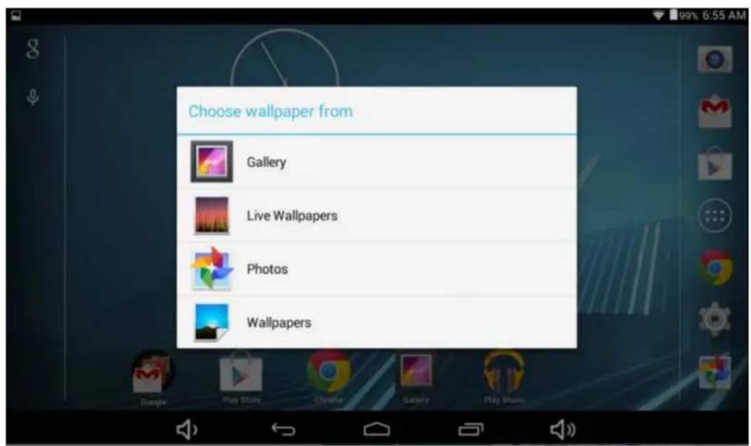 Sunstech Tab 93 QCBT - Definir el fondo de pantalla - 1