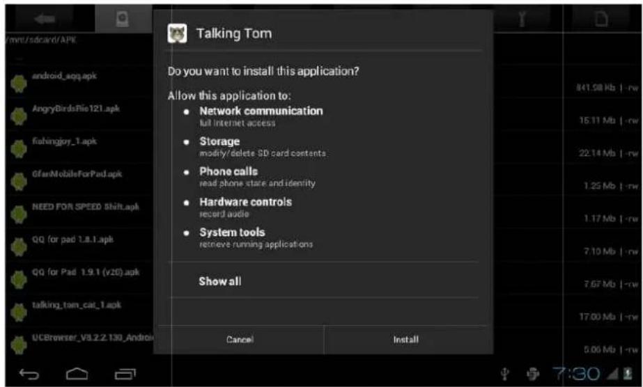 Sunstech Tab 93 QCBT - INSTALLER UNE APPLICATION APK - 2