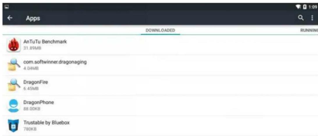 Sunstech Tab 918 QCBT - UNINSTALL APK APPLICATION - 1