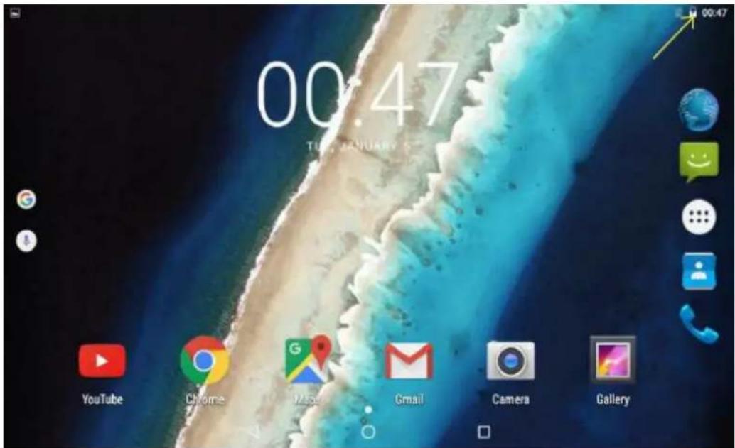 Sunstech Tab 743G QC - Carregamento das pilhas - 1