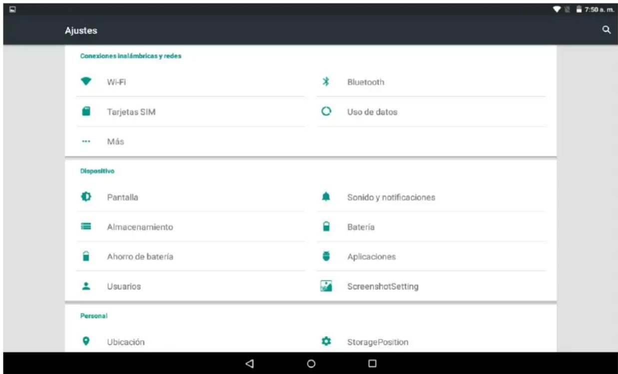 Sunstech Tab 1061 OC - MenuDefinições - 1