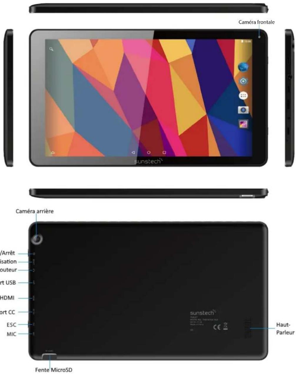 Sunstech Tab 1061 OC - Touchesetpièces - 1