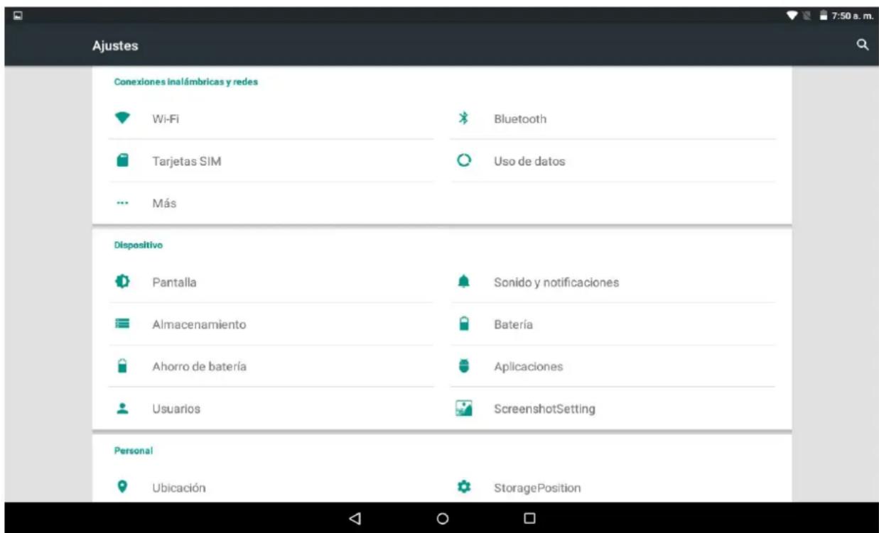 Sunstech Tab 1061 OC - Menúdeconfiguración - 1