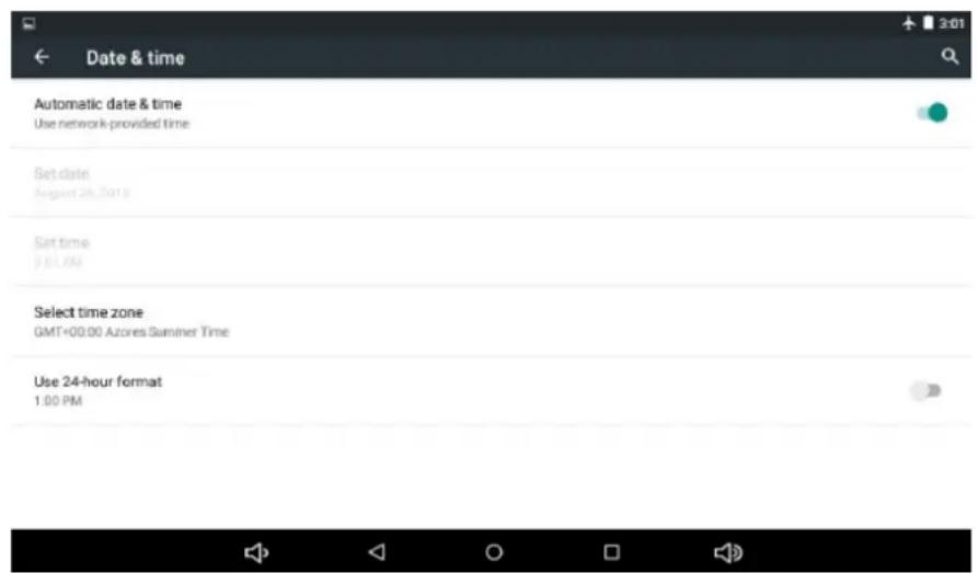 Sunstech Tab 2323 GMQC - Date et heures - 1
