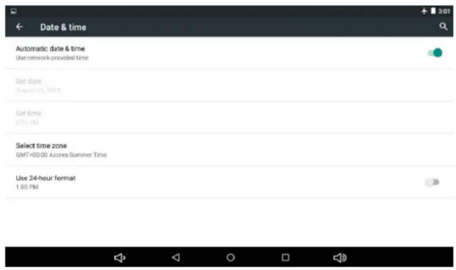 Sunstech Tab 2323 GMQC - Date &amp; time setting - 1