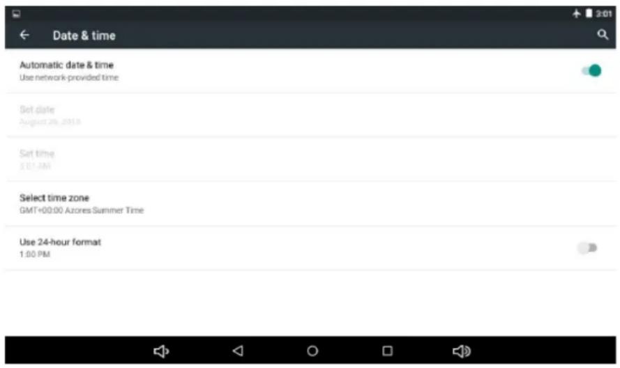 Sunstech Tab 2323 GMQC - Definência de Data e hora - 1