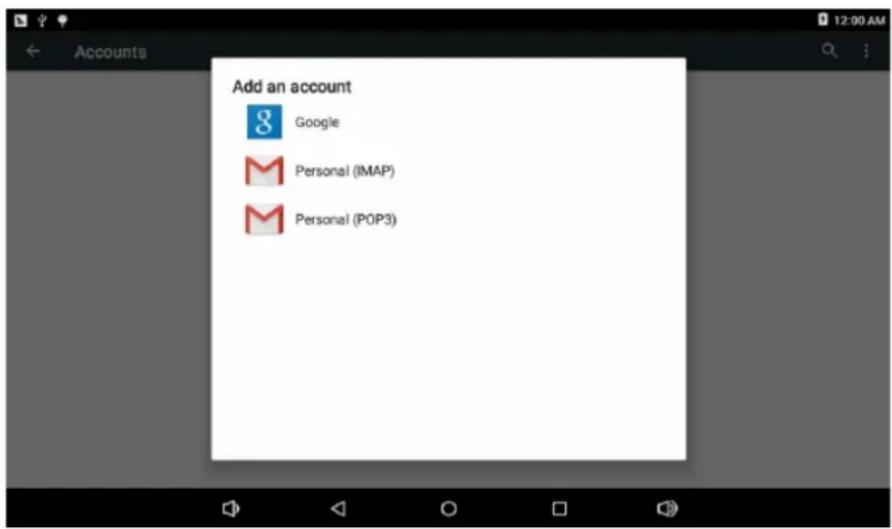 Sunstech Tab 2323 GMQC - Contas e sincronização - 1