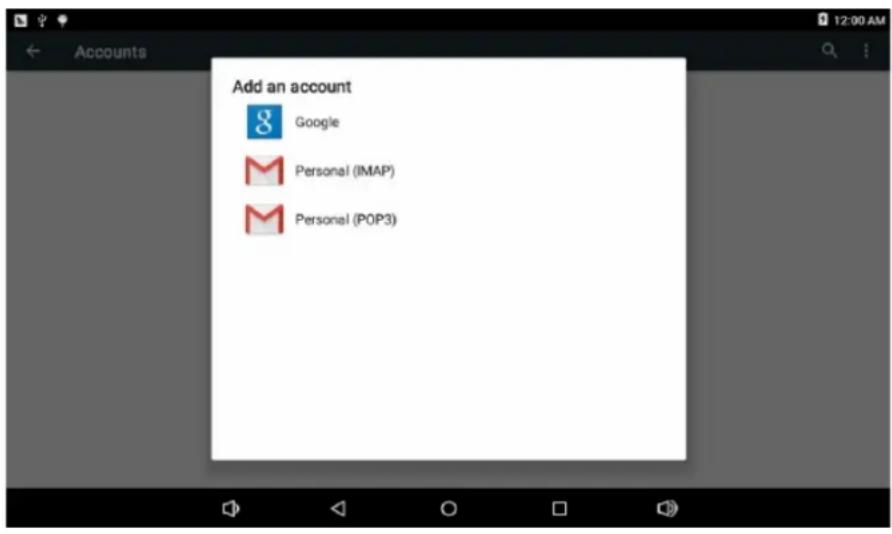 Sunstech Tab 2323 GMQC - Comptes et synchronisation - 1