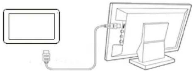 MEMUP SlidePad NG116 DC - CONNEXION AU TELEVISEUR (pour les modèles compatibles) - 1