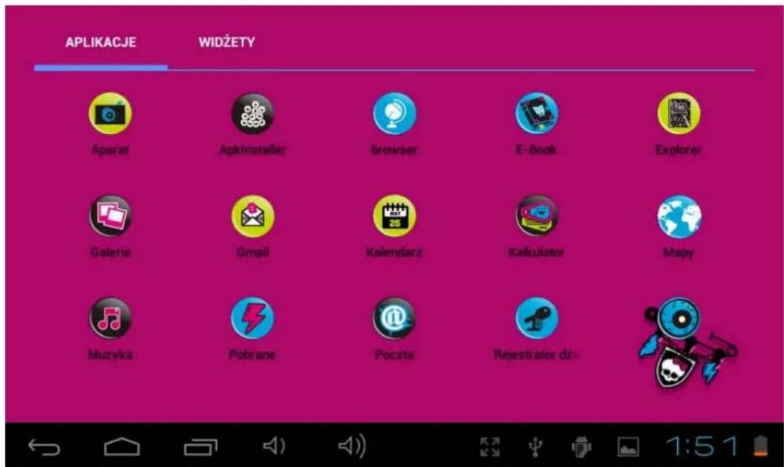 INGO MHU001D - Menu programu - 1