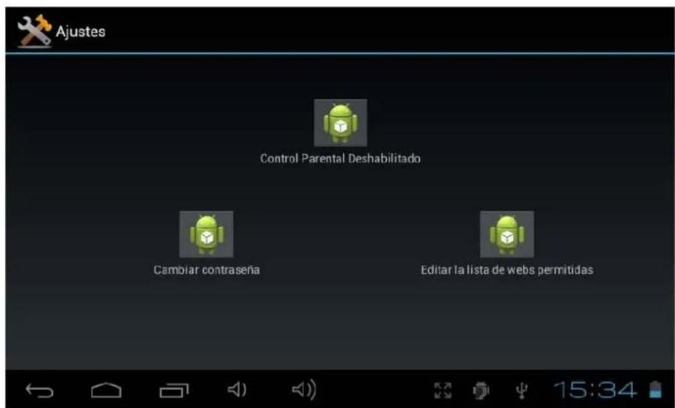 INGO MHU001D - Configuración del control parental - 2