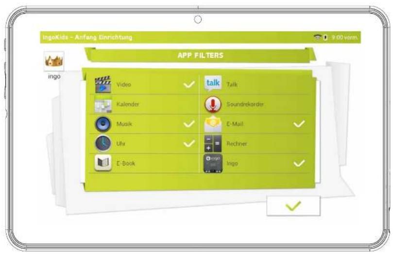 INGO Tablet Premium INU020D - FILTER FÜR APPS - 1