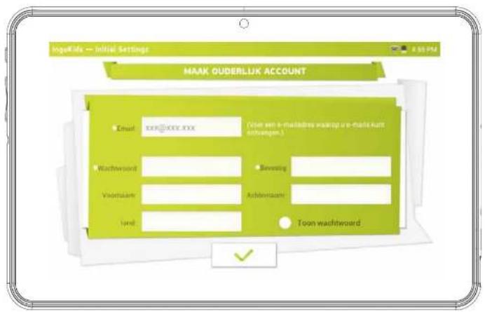 INGO Tablet Premium INU020D - Een ouders-account aanmaken - 1