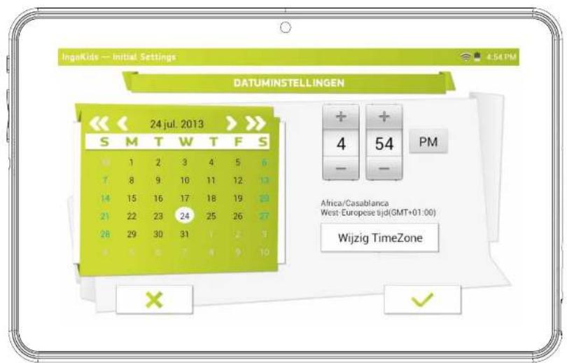 INGO Tablet Premium INU020D - Tijd en datum instellen - 1